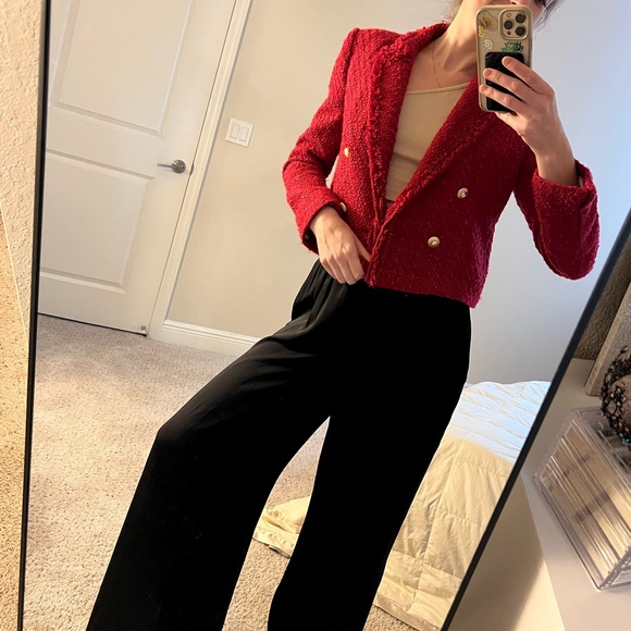 ZARA fuchsia blazer - Picture 2 of 4